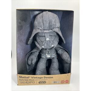 D23 Exclusive Mattel Denim Darth Vader Plush Dark Side Star Wars Collector Toy
